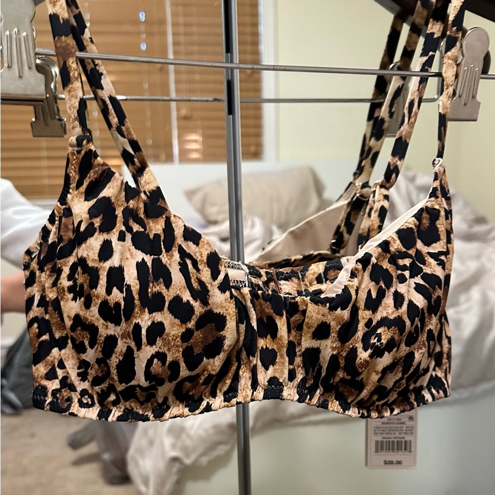 Leopard Bikini Top